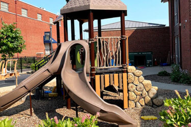 playground tower equipment at sayre elementary school