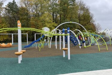 play structures at Carmel Clay Elementary playground