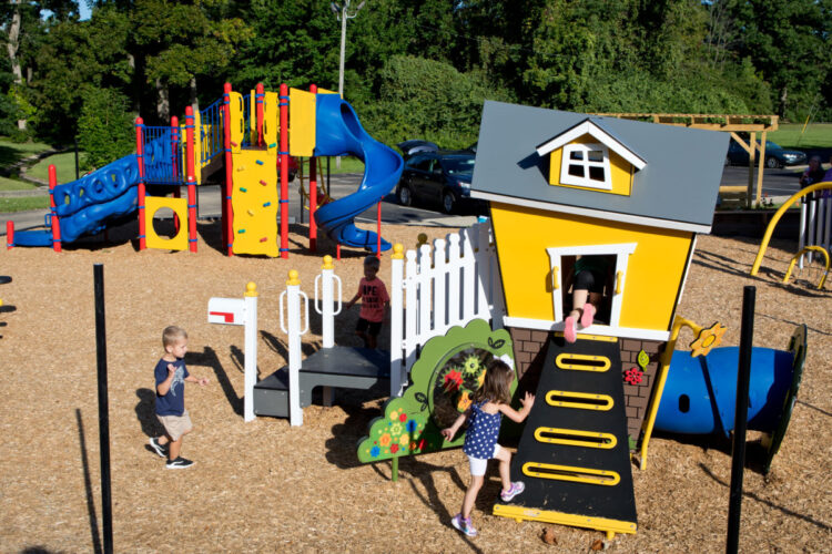 overview of playground from distance