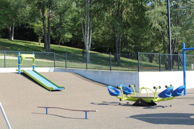 view of playground from distance