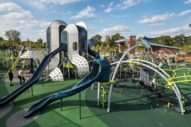overview of playground from a distance