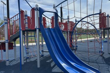 blue double slide