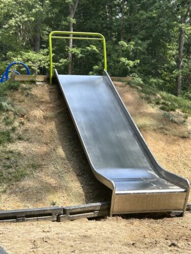 multiple person stainless steel slide