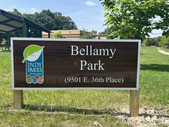 Bellamy Park sign